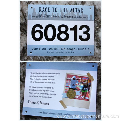 Customized Marathon Bib Number for Athletes OEM Design